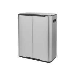 Brabantia Bo pedalspand m/2 inderspande a 30 ltr.  - Matt steel / FPP