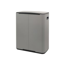 Brabantia Bo pedalspand m/2 inderspande a 30 ltr.  - Mineral Concrete Grey