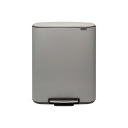 Brabantia Bo pedalspand m/2 inderspande a 30 ltr.  - Mineral Concrete Grey
