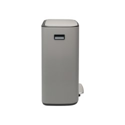 Brabantia Bo pedalspand m/2 inderspande a 30 ltr.  - Mineral Concrete Grey