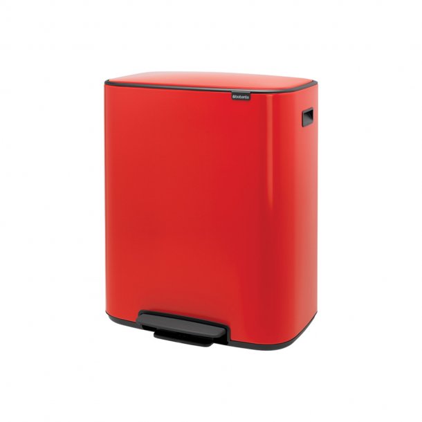 Brabantia Bo pedalspand m/2 inderspande a 30 ltr.  - Passion Red