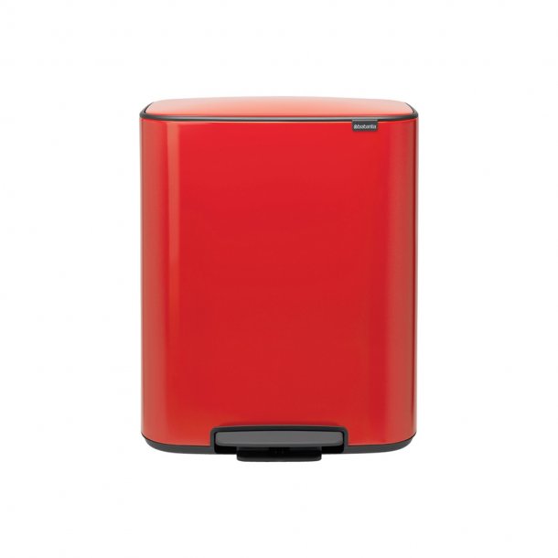 Brabantia Bo pedalspand m/2 inderspande a 30 ltr.  - Passion Red