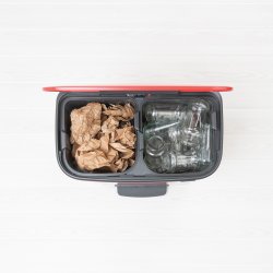 Brabantia Bo pedalspand m/2 inderspande a 30 ltr.  - Passion Red