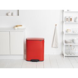 Brabantia Bo pedalspand m/2 inderspande a 30 ltr.  - Passion Red