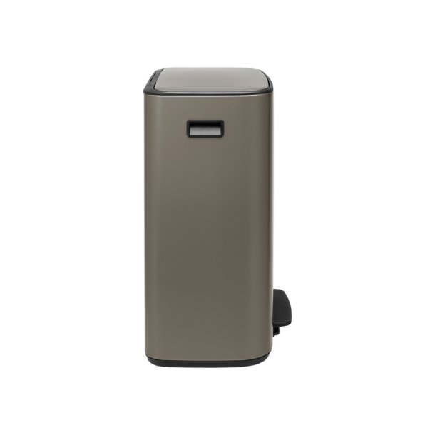 Brabantia Bo pedalspand m/2 inderspande a 30 ltr.  - Platinum