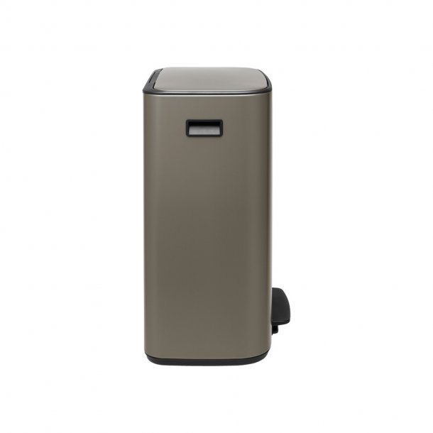 Brabantia Bo pedalspand m/2 inderspande a 30 ltr.  - Platinum