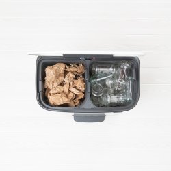 Brabantia Bo pedalspand m/2 inderspande a 30 ltr.  - White