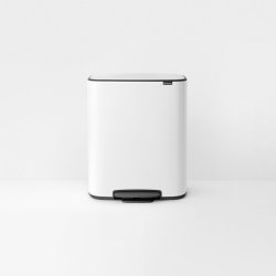 Brabantia Bo pedalspand m/2 inderspande a 30 ltr.  - White
