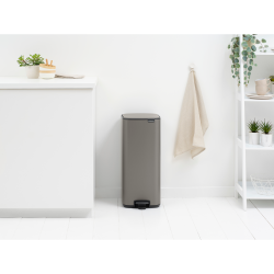 Brabantia Bo Pedalspand 30 liter - Platinum