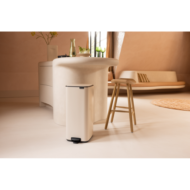 Brabantia Bo pedalspand 30 liter - Soft Beige