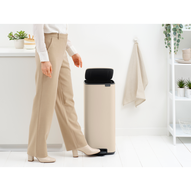Brabantia Bo pedalspand 30 liter - Soft Beige