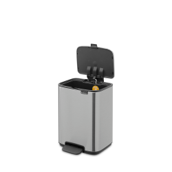 Brabantia Bo pedalspand 4 ltr. - Matt Steel Fingerprint Proof