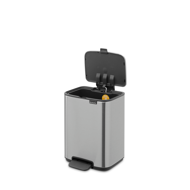 Brabantia Bo pedalspand 4 ltr. - Matt Steel Fingerprint Proof