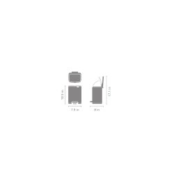 Brabantia Bo pedalspand 4 liter - Lilac Pink