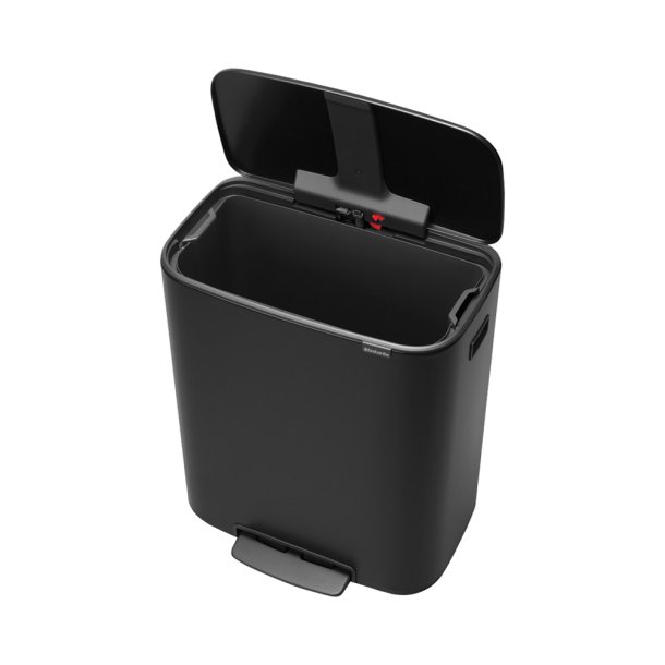 Brabantia Bo pedalspand m/1 inderspand 60 ltr.  - Matt Black