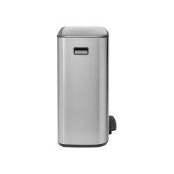 Brabantia Bo pedalspand m/1 inderspand 60 ltr.  - Matt steel / FPP