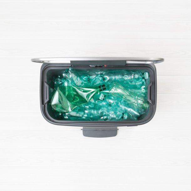 Brabantia Bo pedalspand m/1 inderspand 60 ltr.  - Matt steel / FPP