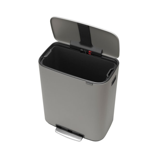 Brabantia Bo pedalspand m/1 inderspand 60 ltr.  - Mineral Concrete Grey
