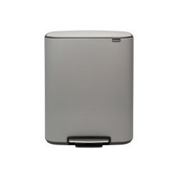 Brabantia Bo pedalspand m/1 inderspand 60 ltr.  - Mineral Concrete Grey