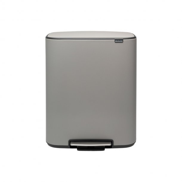 Brabantia Bo pedal bin w / 1 liter inre foder 60. - Mineral Betong Gr