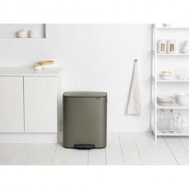 Brabantia Bo pedalspand m/1 inderspand 60 ltr.  - Platinum