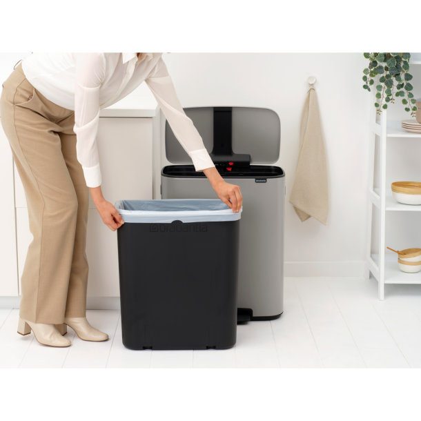 Brabantia Bo Pedalspand m/1 inderspand 60 liter  - Soft Grey