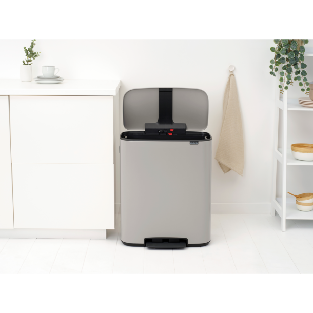 Brabantia Bo Pedalspand m/1 inderspand 60 liter  - Soft Grey