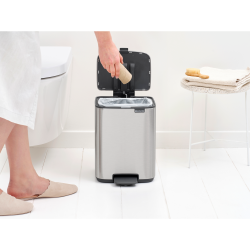Brabantia Bo pedalspand 7 ltr. - Matt Steel Fingerprint Proof