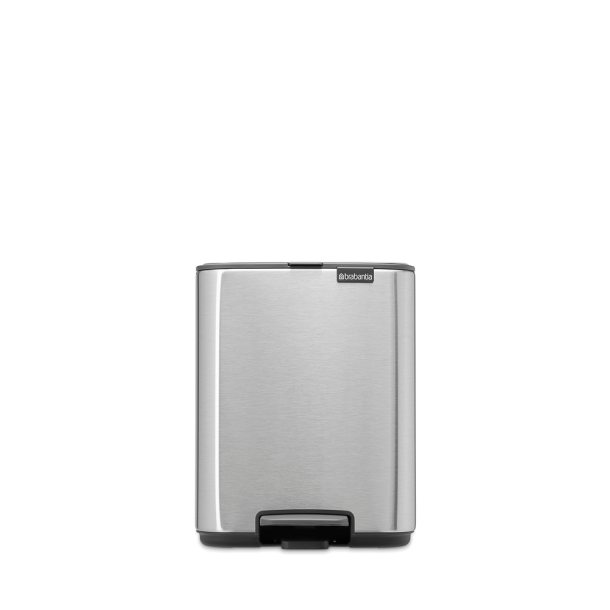 Brabantia Bo pedalspand 7 ltr. - Matt Steel Fingerprint Proof