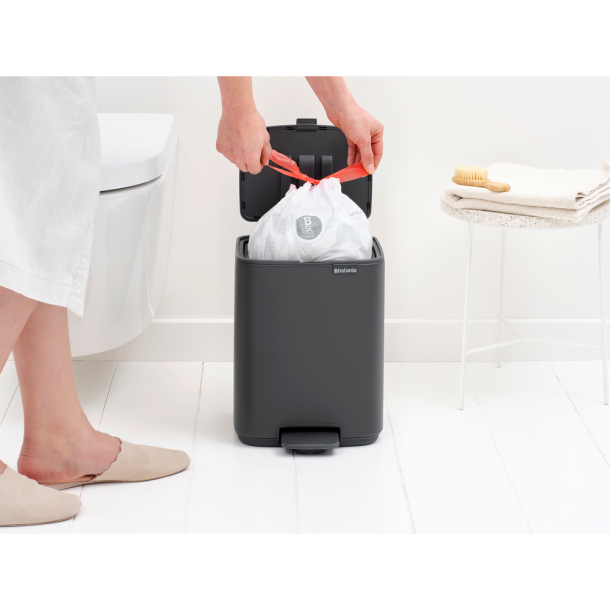 Brabantia Bo pedalspand 7 ltr. - Mineral Infinite Grey