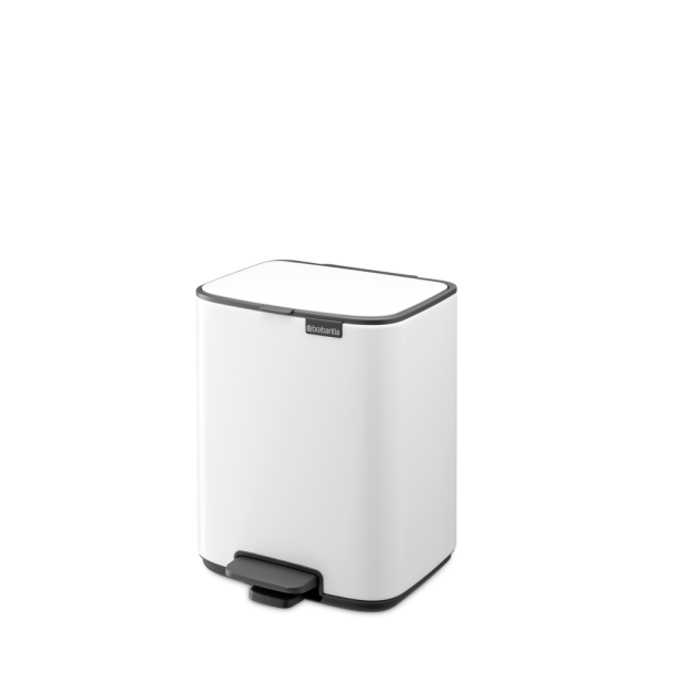Brabantia Bo pedalspand 7 ltr. - White