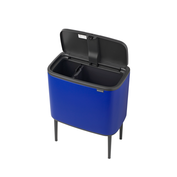 Brabantia Bo Touch Bin 11 + 23 liter - Mineral Powerful Blue