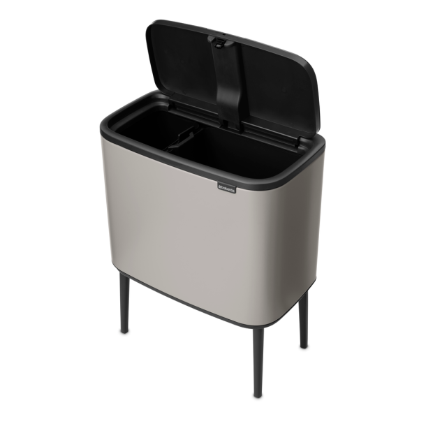 Brabantia BO Touch Bin Affaldsspand, 11+23 Liter, 2 inderspande - Soft Grey