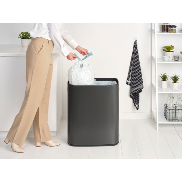 Brabantia Bo Touch Affaldsspand 2 x 30 liter - Confident Grey