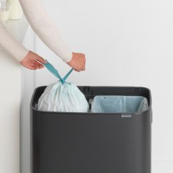 Brabantia Touch Bin Sorteringsaffaldsspand 2 x 30 Liter - Mat Sort