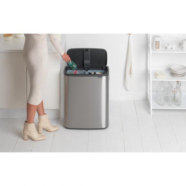 Brabantia Touch Bin Sorteringsaffaldsspand 2 x 30 Liter - Mat Stl FPP