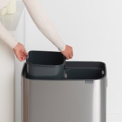 Brabantia Touch Bin Sorteringsaffaldsspand 2 x 30 Liter - Mat St�l FPP