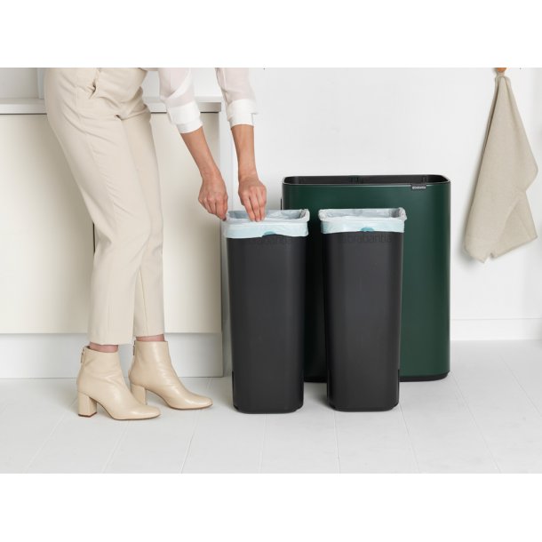 Brabantia Bo Touch Bin Affaldsspand 2 X 30 Liter - Pine Green