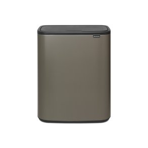 Brabantia Touch Bin Sorteringsaffaldsspand 2 x 30 Liter - Platinum