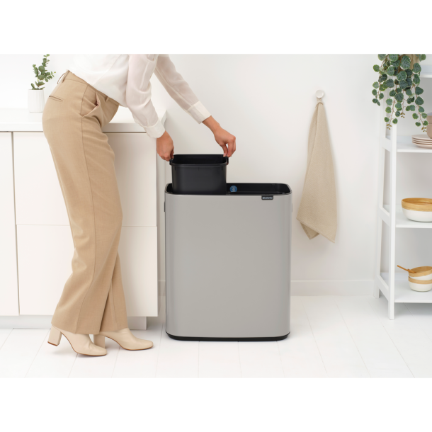 Brabantia Touch Bin 2 x 30 Liter - Soft Grey 