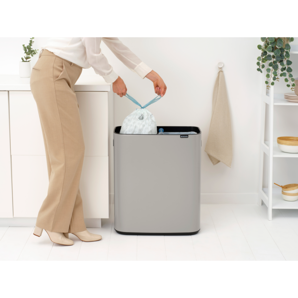 Brabantia Touch Bin 2 x 30 Liter - Soft Grey 
