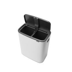 Brabantia Touch Bin 2 x 30 Liter - Hvid