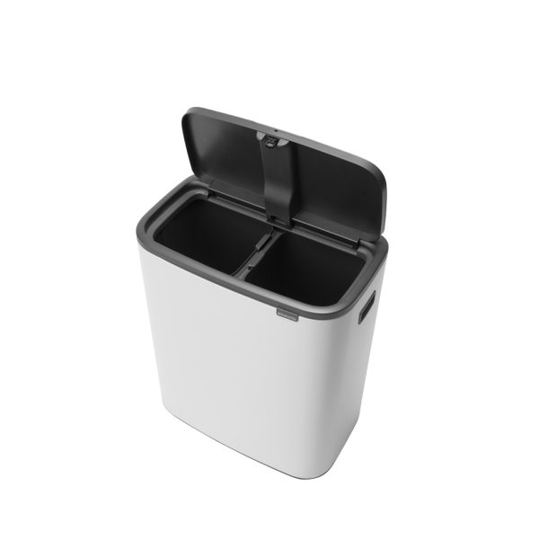 Brabantia Touch Bin Sorteringsaffaldsspand 2 x 30 Liter - Hvid