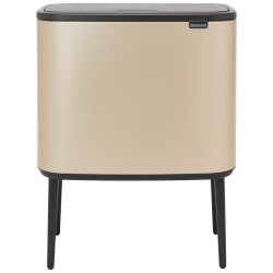 Brabantia Bo Touch Bin Affaldsspand 3 X 11 Liter - Champagne