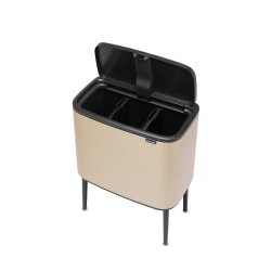 Brabantia Bo Touch Bin Affaldsspand 3 X 11 Liter - Champagne