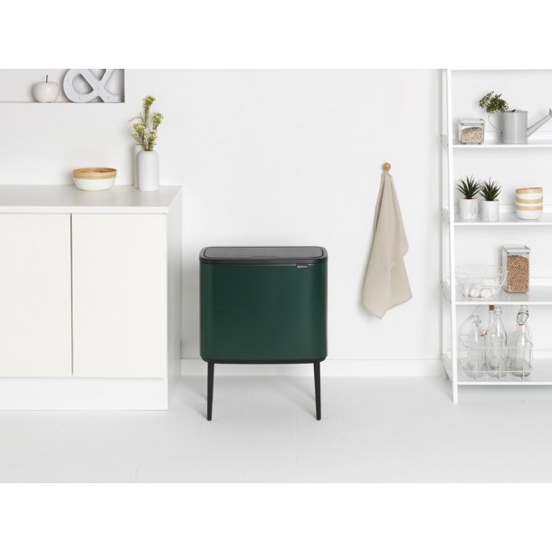 Brabantia Bo Touch Bin Affaldsspand 3 X 11 Liter - Pine Green