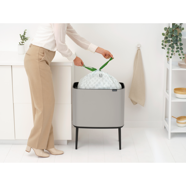 Brabantia BO Touch Bin Sorteringsaffaldsspand, 36 Liter, 1 inderspand - Soft Grey