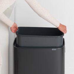 Brabantia Touch Bin 60 Liter - Mat Sort