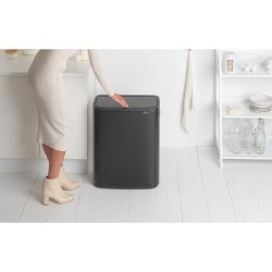 Brabantia Touch Bin 60 Liter - Mat Sort