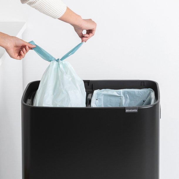 Brabantia Touch Bin Sorteringsaffaldsspand High 2 x 30 Liter - Mat Sort